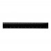 Renzo 30 cm Kunststofflineal, schwarz Renzo 30 cm Kunststofflineal, schwarz