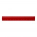 Renzo 30 cm Kunststofflineal, rot Renzo 30 cm Kunststofflineal, rot