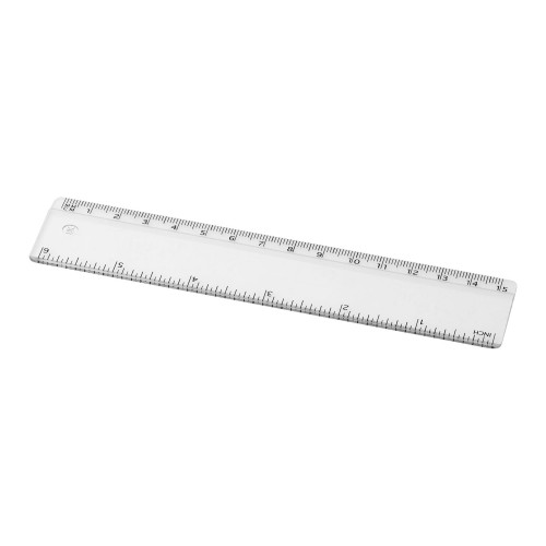 Renzo 15 cm Kunststofflineal, transparent klar Renzo 15 cm Kunststofflineal, transparent klar