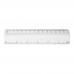 Renzo 15 cm Kunststofflineal, transparent klar Renzo 15 cm Kunststofflineal, transparent klar
