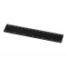 Renzo 15 cm Kunststofflineal, schwarz Renzo 15 cm Kunststofflineal, schwarz