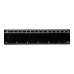 Renzo 15 cm Kunststofflineal, schwarz Renzo 15 cm Kunststofflineal, schwarz