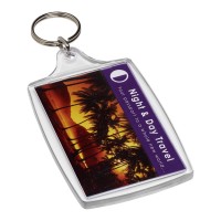 Orca L4 large keychain, Transparent clear