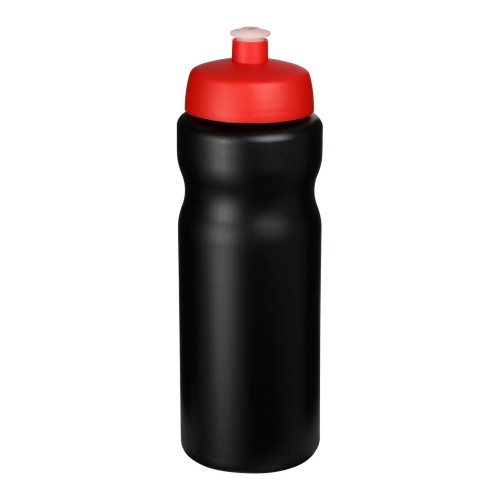 Baseline® Plus 650 ml Sportflasche. schwarz, rot