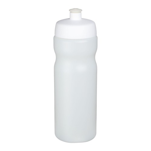 Baseline® Plus 650 ml Sportflasche. transparent, weiss