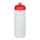 Baseline® Plus 650 ml Sportflasche. transparent, rot