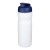 Baseline® Plus 650 ml flip lid sport bottle. White, Blue