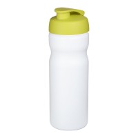 Baseline® Plus 650 ml flip lid sport bottle. White, Lime