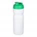 Baseline® Plus 650 ml Sportflasche mit Klappdeckel. weiss, grün