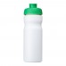 Baseline® Plus 650 ml Sportflasche mit Klappdeckel. weiss, grün