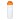 Baseline® Plus 650 ml sportfles met kanteldeksel. Wit, Oranje