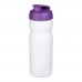 Baseline® Plus 650 ml Sportflasche mit Klappdeckel. weiss, lila Baseline® Plus 650 ml Sportflasche mit Klappdeckel. weiss, lila