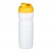Baseline® Plus 650 ml Sportflasche mit Klappdeckel. weiss, gelb Baseline® Plus 650 ml Sportflasche mit Klappdeckel. weiss, gelb