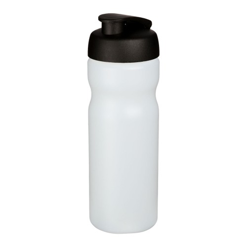 Baseline® Plus 650 ml flip lid sport bottle. Transparent, Black