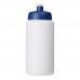 Baseline® Plus grip 500 ml Sportflasche mit Sportdeckel. weiss, blau