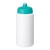 Baseline® Plus grip 500 ml sports lid sport bottle. White, Aqua