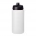 Baseline® Plus grip 500 ml sports lid sport bottle. Transparent, Black