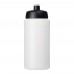 Baseline® Plus grip 500 ml sports lid sport bottle. Transparent, Black