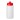 Baseline® Plus grip 500 ml sportfles met sportdeksel. Transparent, Rood