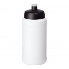 Baseline® Plus 500 ml bottle with sports lid. White, Black