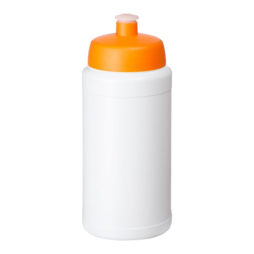 Baseline® Plus 500 ml drinkfles met sportdeksel. Wit, Oranje