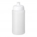 Baseline® Plus 500 ml Flasche mit Sportdeckel. transparent, weiss