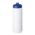 Baseline® Plus grip 750 ml Sportflasche mit Sportdeckel. weiss, blau