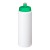 Baseline® Plus grip 750 ml Sportflasche mit Sportdeckel. weiss, grün