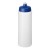 Baseline® Plus grip 750 ml Sportflasche mit Sportdeckel. transparent, blau