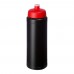 Baseline® Plus 750 ml Flasche mit Sportdeckel. schwarz, rot