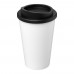 Gerecyclede americano® 350 ml geïsoleerde beker. Wit, Zwart
