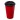 Americano® recycelter isolierter 350 ml Becher. rot, schwarz