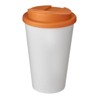 Americano® 350 ml geïsoleerde beker. Wit, Oranje