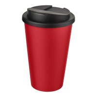Americano® 350 ml geïsoleerde beker. Rood, Zwart