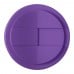Americano® 350 ml tumbler with grip & spill-proof lid. White, Purple