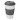 Americano® 350 ml Isolierbecher mit Schutzring & auslaufsicherem Schraubverschluss. weiss, grau