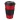 Americano® 350 ml Isolierbecher mit Schutzring & auslaufsicherem Schraubverschluss. rot, schwarz
