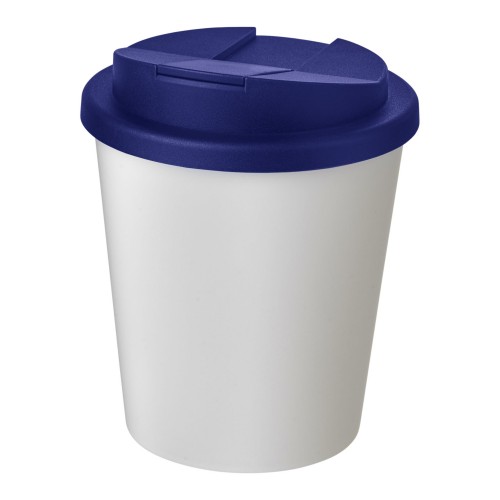 Americano® Espresso 250 ml tumbler with spill-proof lid. White, Blue