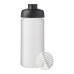 Baseline® Plus 500 ml sportfles met shaker bal. Zwart, Mat helder