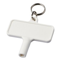 Largo kunststof radiatorsleutel met sleutelhanger, Wit
