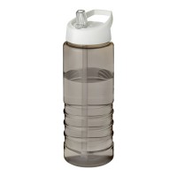 H2O Active® Treble 750 ml sportfles met tuitdeksel. Houtskool, Wit