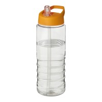 H2O Active® Treble 750 ml sportfles met tuitdeksel. Transparent, Oranje