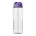 H2O Active® Treble 750 ml Sportflasche mit Ausgussdeckel. transparent, lila