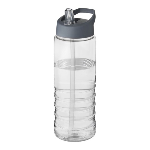 H2O Active® Treble 750 ml sportfles met tuitdeksel. Transparent, Stormgrijs H2O Active® Treble 750 ml sportfles met tuitdeksel. Transparent, Stormgrijs