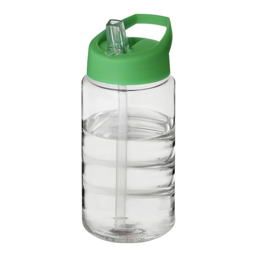 H2O Active® Bop 500 ml spout lid sport bottle. Transparent, Green