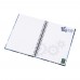 Wire-o A5 hardcover notitieboek. Wit, Zwart