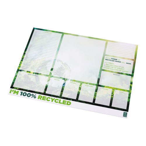 Desk-Mate® A2 recycled notepad, White