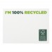 Sticky-Mate® recycelte Haftnotizen 100 x 75 mm, weiss Sticky-Mate® recycelte Haftnotizen 100 x 75 mm, weiss