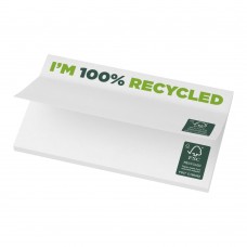 Sticky-Mate® gerecyclede sticky notes 127 x 75 mm, Wit
