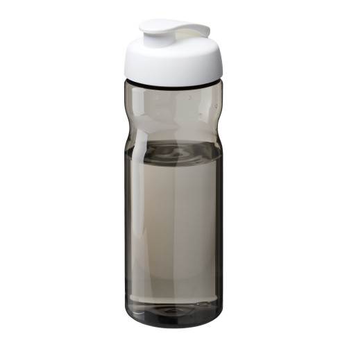 H2O Active® Eco Base 650 ml Sportflasche mit Klappdeckel. weiss, kohle